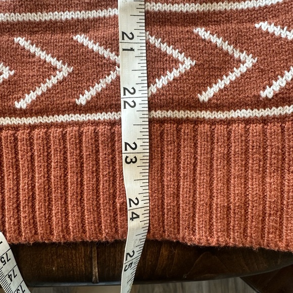Cotton Rye Brown Sweater with White Cow Pattern - Picture 7 of 7